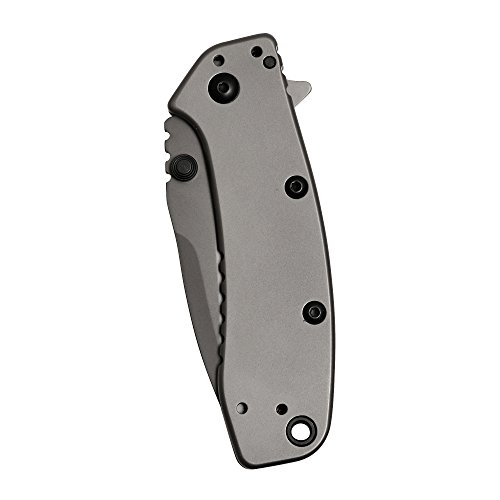Kershaw Cryo Ii Pocket Knife (1556Ti); 3.25 In. 8Cr13Mov Titanium Carbo-Nitride Coated Blade; 410 Handle, Speedsafe Assisted, Flipper, Frame Lock, Lockbar Stabilizer, 4-Position Pocketclip; 5.5 Oz #TOP5