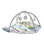 Kinderkraft Baby Playmat SMARTPLAY, Educational Mat, Activity Play Gym, with Ajustable Fitness Frame, Playpen Function, Accessories, Hanging Rattle, 5 Toys, 30 Balls, for Newborn, Suitable from Birth