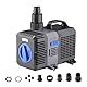 EXLECO Super Eco Teichpumpe Filterpumpe 8000L/H 70 Watt Energiespar Wasserpumpe Koiteich Bachlaufpumpe Springbrunnenpumpe Aquariumpumpe Fontänenpumpe Pumpe für Außen Teich Bachlauf Brunnen Wasserfall