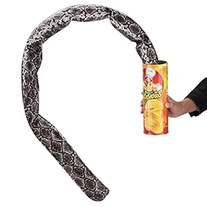 Prank Snake in A Can Trick Toy, Startling Potato Chips Bucket, Tricky Spoofs Toys – Creative Birthday Gifts for Friends