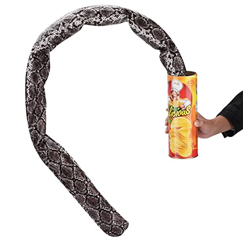 Prank Snake in A Can Trick Toy, Startling Potato Chips Bucket, Tricky Spoofs Toys – Creative Birthday Gifts for Friends