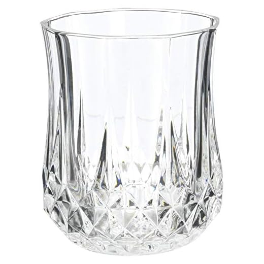 Cristal d'Arques Longchamp - Juego de 6 vasos de whisky 230ml, sin la marca de llenado