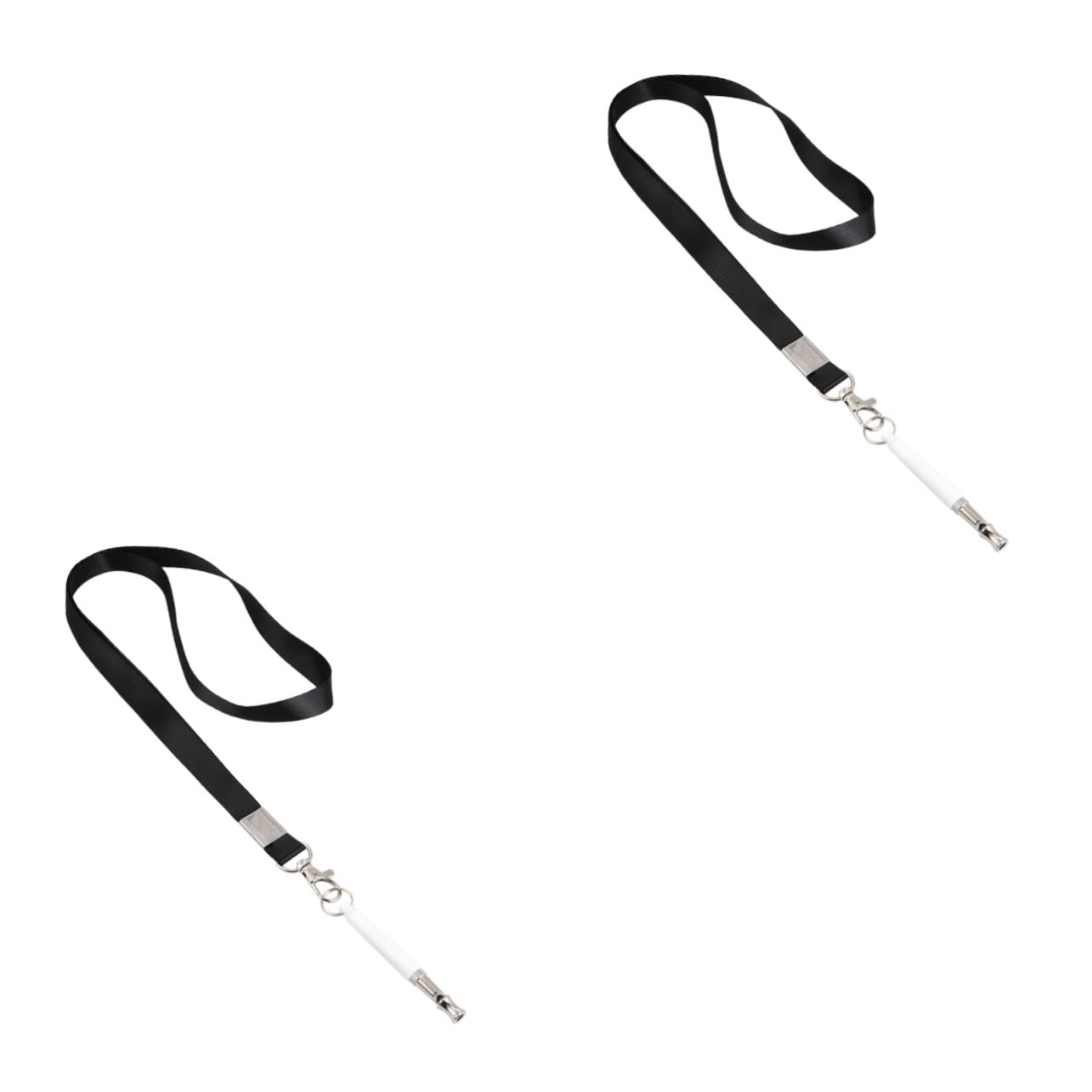 FOMIYES 2sets Puppy Whistle Dog Clicker Lanyard Stop Barking Dog Trainer 2pcs*2