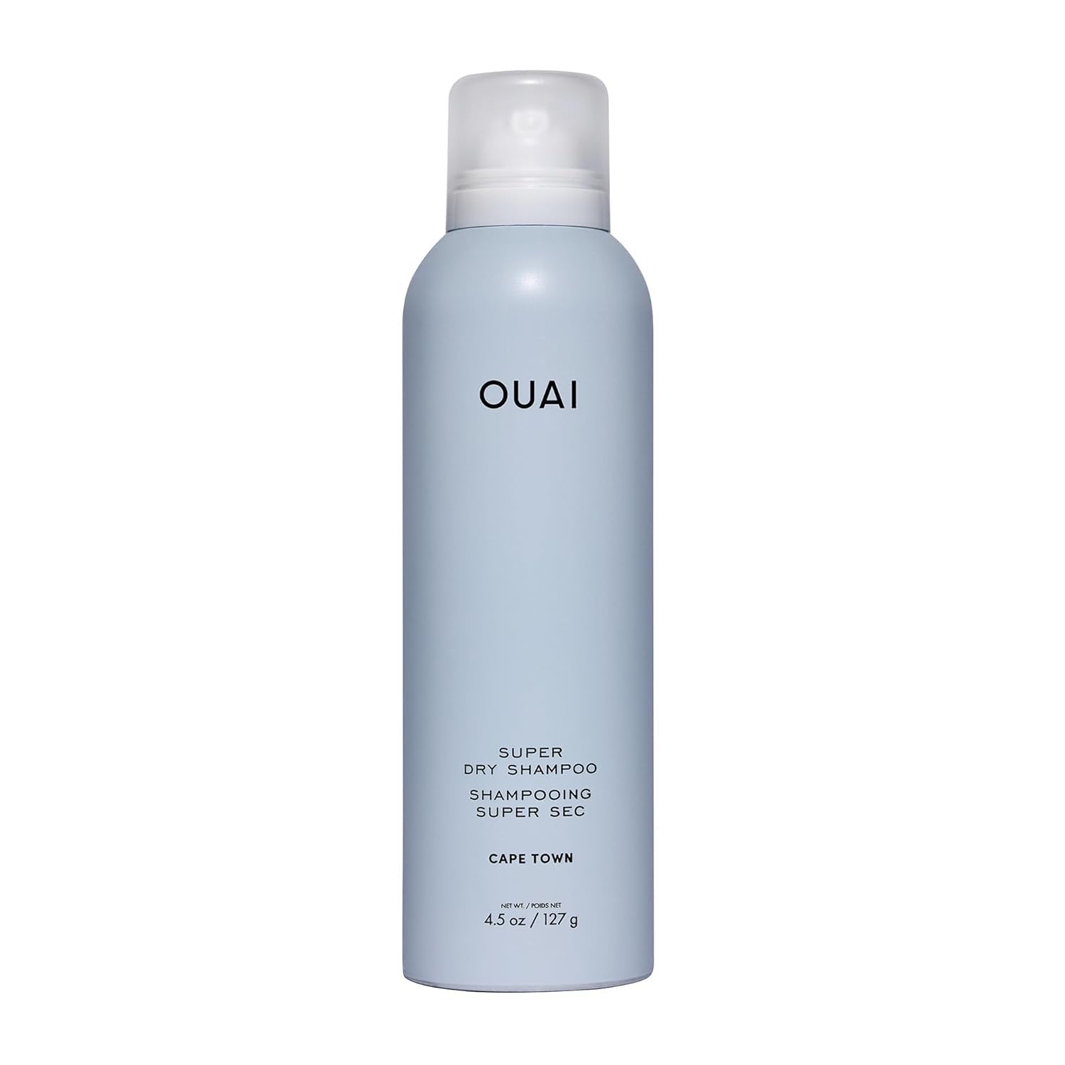 OUAI Super Dry Shampoo - Shampooing sec volumisant - Absorbe le sébum, la saleté & la transpiration - Se fond dans les cheveux sans laisser de résidus - Parfum longue tenue - Cape Town (127g)