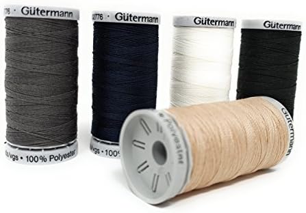 Gutermann 5 x 100 m X-Strong 100 Percent Polyester Thread Set