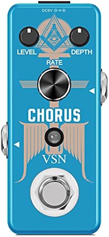 VSN Chorus Pedal Guitar Effect Analog Chorus Pedals for Electric Guitar with High Warm And Clear Chorus Sound Mini Size True Bypass