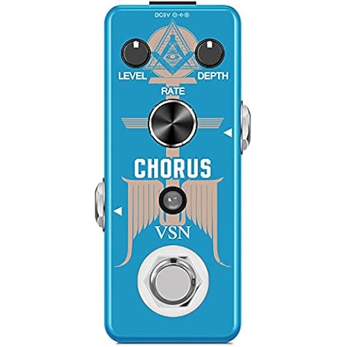 VSN Chorus Pedal Guitar Effect Analog Chorus Pedals for Electric Guitar with High Warm And Clear Chorus Sound Mini Size True Bypass …