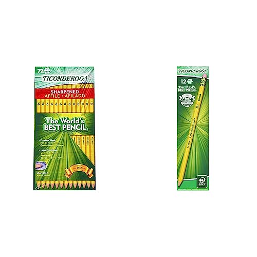 Lápices de grafito Ticonderoga paquete 84 piezas miniatura 1