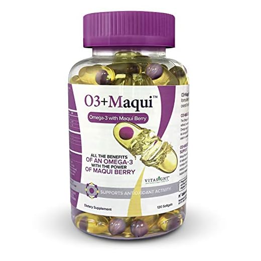 VitaSight O3+ Maqui Vitamin Supplement, Combats Dry Eyes and Supports Healthy Tears (Contains 120 Softgels)