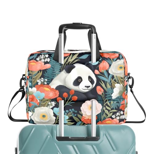 Maletín para portátil Panda floral 16 pulgadas miniatura 6