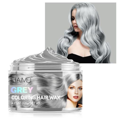 Cera Colorante Capelli Temporanea,Wax Capelli Colorata Lavabile per Uomo e