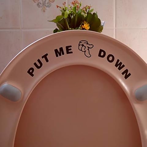 Fun Toilet Seat Reminder Sticker by Hatcherabilia Cover