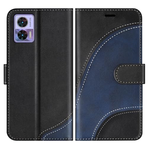 32nd Custodia a Portafoglio in Pelle PU per Motorola Moto Edge 30 Neo, Case Realizzato in Pelle Sintetica con Diversi Comparti e Chiusura Magnetica - Blu