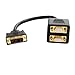 Produktbild StarTech.com DVI auf 2x VGA 30cm Splitter Kabel - DVI-I Analog Dual VGA Y-Kabel - Stecker/2xBuchse - DVI/VGA-Adapter vergoldette Kontakte