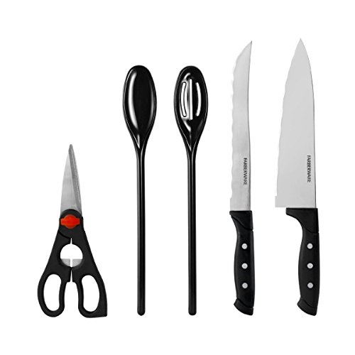 Conjunto de Facas Farberware Rotativo Preto 17 Peças