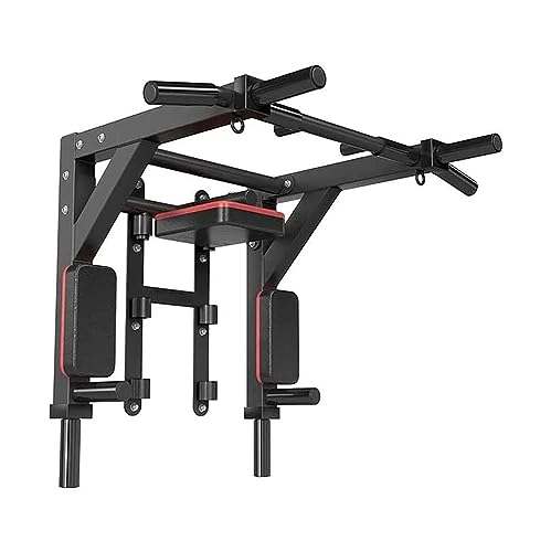 【Detachable】: The pull-up bar can be detachable easily and can be reversed to use. Multi function for a variety of exercises: Pull ups, Chin ups, Dip station, Leg raises and Boxing. Perfect for exercising your backs, shoulder, chest, arms, triceps, biceps, lats, and the front of your abs.