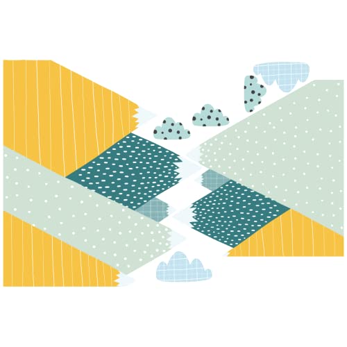 Ambiance Sticker Non-Woven Wallpaper Giant Frescoes Pre-Pasted Scandinavian Mountain Ziska Decorative Label H 80 x L 120 cm - Image 2