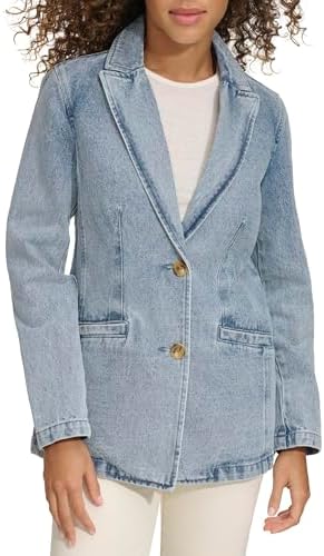 Levis Womens Levis Womens Denim Single Breasted Blazer