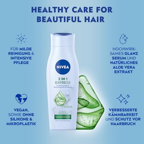 Nivea 2-in-1 Express Shampoo und Spülung für intensive Haarpflege