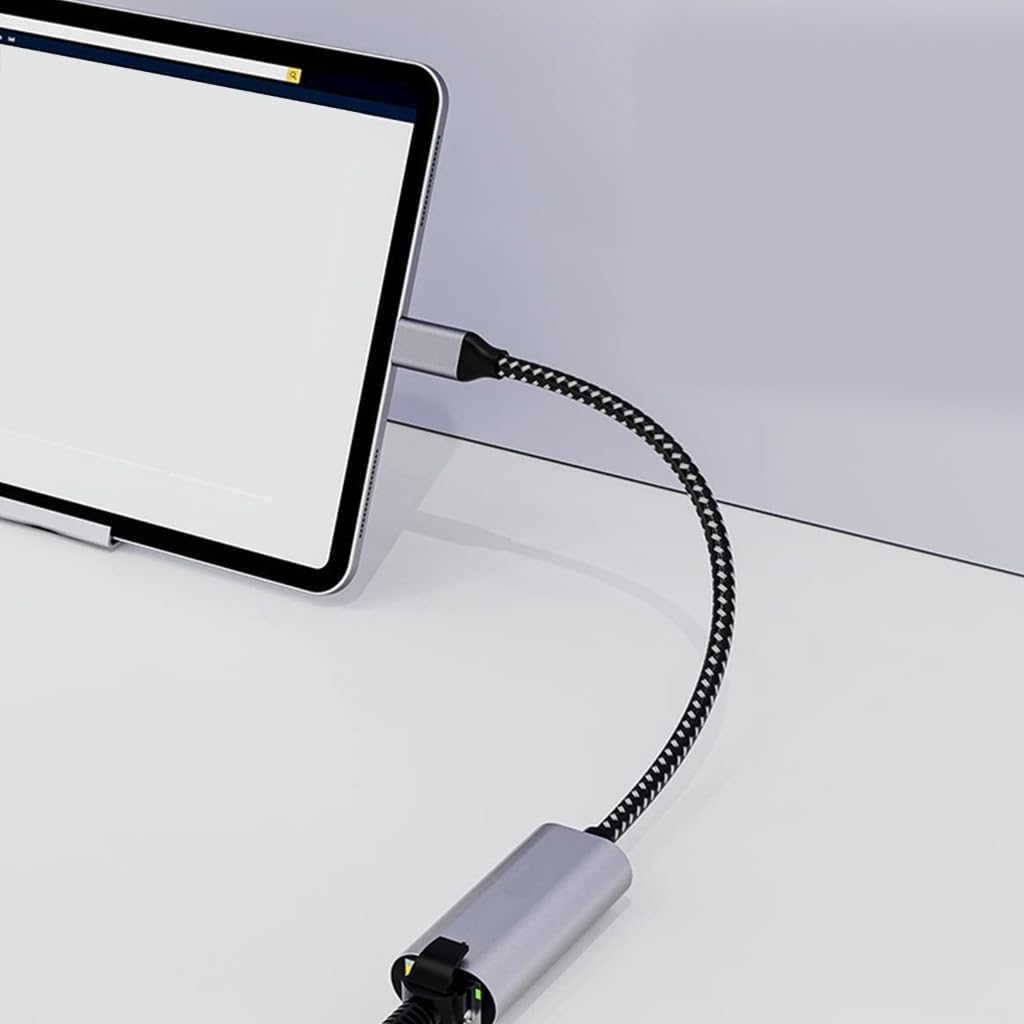 USB C to Ethernet Adapter Gigabit Networking Adapter RJ45 to Type C LAN Internet Adapter Converter for Laptop PC