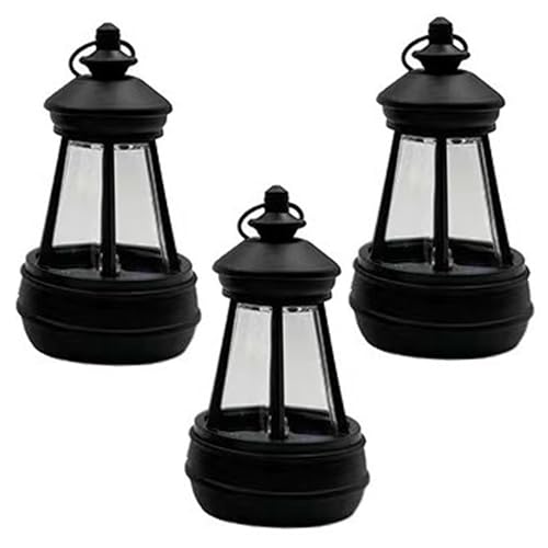 Lanternes solaires suspendues IP65 lot de 3 pour décoration extérieure