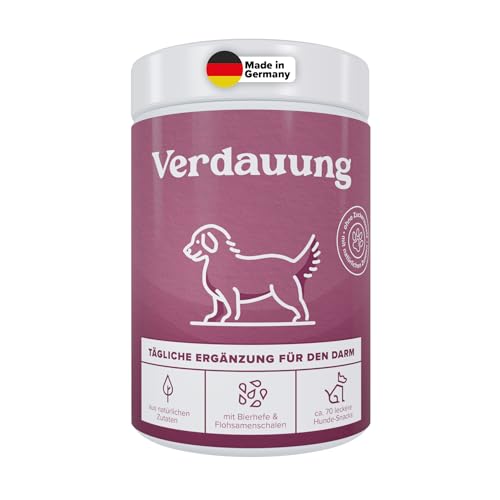 Verdauungs-Snacks für Hunde – mit Bierhefe & Lammprotein – prebiotische Ergänzung für Darmflora...