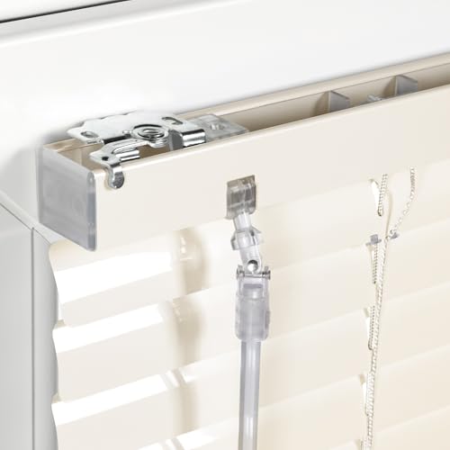 Miniatura 9 de Persiana Veneciana De Aluminio Sonello De Interior 65cm X 100cm Crema Persiana De Aluminio Klemmfix Sin Taladrar: Protección Visual, Antideslumbrante, Contra La Luz Y Solar Para Ventanas Y Puertas