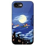 iPhone 16 Eケース iPhone 16 Eカバー ピーター・パン スマホケース 強化ガラス 互換性のある 保護ケース 人気 耐衝撃 ワイヤレス充電対応