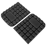 UTHCLO 2 Stück pack Dicke Kniebandagen aus Eva Gummi Gepolsterte Knieschützer für Sport und Arbeit Stoßdämpfend und Unterstützend Schwarz