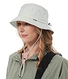 Creekstone Chapeau bob imperméable pour Homme et Femme - Protection UV - UPF50 - Chapeau d'été Pliable - pour la randonnée, la pêche (FR/ES, Alpha/Lettres, Taille Unique, Gris Froid)