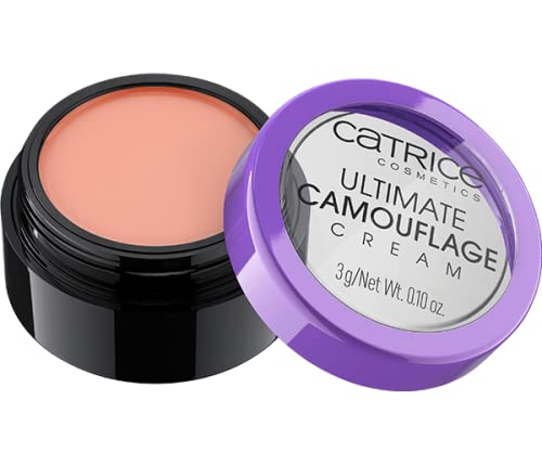Catrice | Ultimate Camouflage Cream | Full Coverage, Long Lasting Concealer with Wake Up Effect | Vegan & Cruelty Free | Free From Gluten, Parabens & Alcohol (100 | C Brightening Peach)