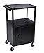 Luxor - 42"H AV Cart - 3 Shelves Cabinet Electric (LP42CE-B)