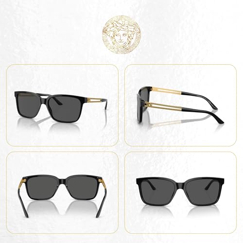 Versace VE4307 Square Sunglasses For Men +BUNDLE with ACCESSORY EYEWEAR KIT3