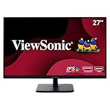 ViewSonic VA2756-MHD 27 Inch Frameless IPS 1080p Monitor with HDMI DisplayPort and VGA Inputs for Home and Office,Black