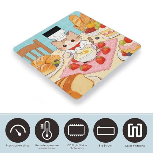 Báscula digital Gourmand Smart para baño con vidrio templado miniatura 3