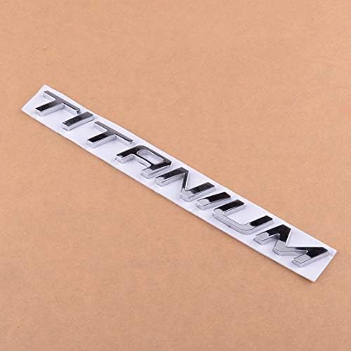 Universal Car Trunk Chrome Badge Decal Emblem Letters Sticker TITANIUM Fit for Ford Mondeo Kuga