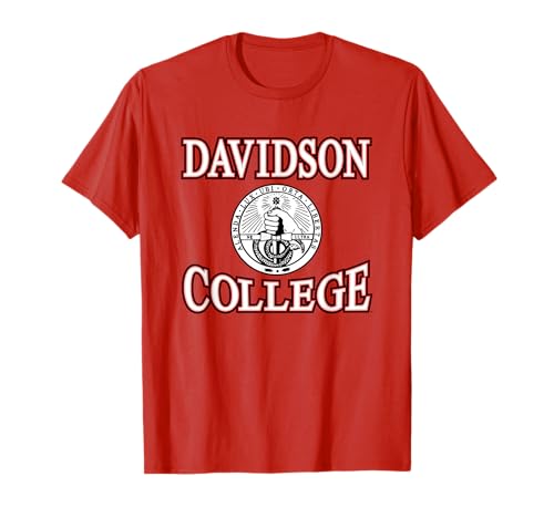 Davidson Wildcats Laurels Red Officially Licensed T-Shirt