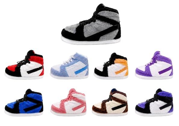 Image of Warm Furry Sneakers Slipper Comfy House Shoes Winter Plush Fuzzy Slipper Shoes For Women Men One Size Fits Most Fluffy Slides For Indoor Outdoor Bigfoot Gifts Houseshoes