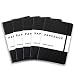 Paperage 5 Pack Lined Journal Notebook, Bulk Classic Hardcover, 5.7 x 8 inches, 100 gsm Thick Paper for Office Home School Business Note Pads (Black, Ruled)