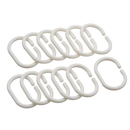 Rideau de douche 100% polyester blanc solide 180x180 cm haute qualité durable