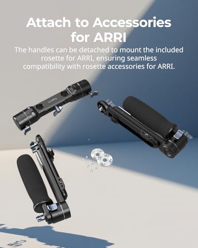 Image of SmallRig Shoulder Rig Dual-Handle for 15mm LWS Rods, One-Tounch Rotation Shoulder Mount Rigs Support for Camera - 5205