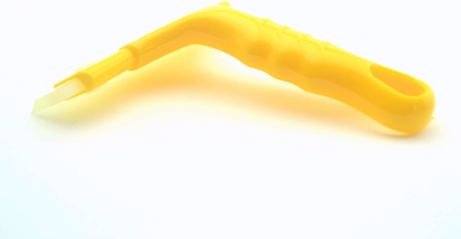 General 160mm(6.3in) Yellow Rubber Squeegee Shower Window Car Glass Cleaning Wiper Scraper Tool (Set of 1)