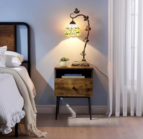 VECELO Modern Nightstands Set of 2,Square End Side Table with Drawer and Storage Space for Bedroom and Living Room by VECELO - Image 6