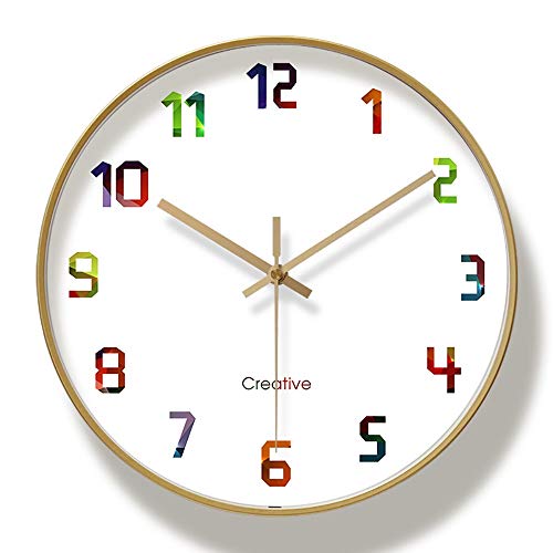 Horloge salon digitale en métal XJBTBA pour une déco murale de chambre apaisante