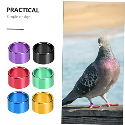 GANAZONO 90 Pçs Anel De Identificação De Pombo Abas Coloridas Para Bebês Anéis De Bebê Anel De Perna