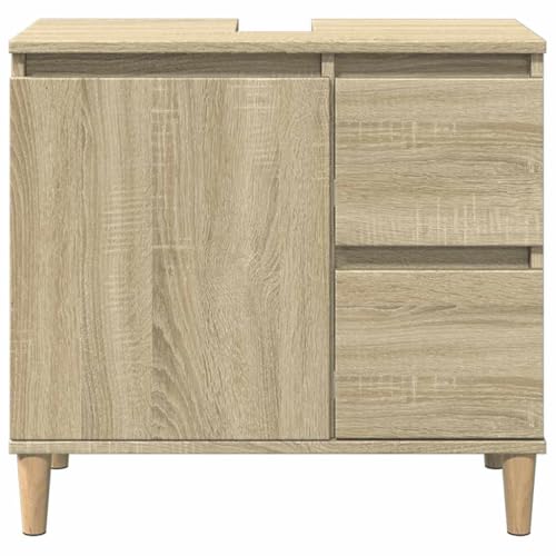 Mueble de baño de madera maciza y acabados robustos 5