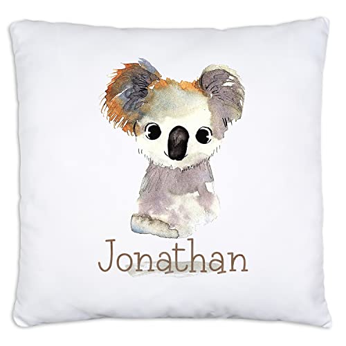 timalo® Cooles Koala Kissen mit Namen | personalisiertes Dekokissen mit Wunschname Kopfkissen Deko für Kinder individuelles Geschenk Namenskissen Koalabär | Kissen-t-9