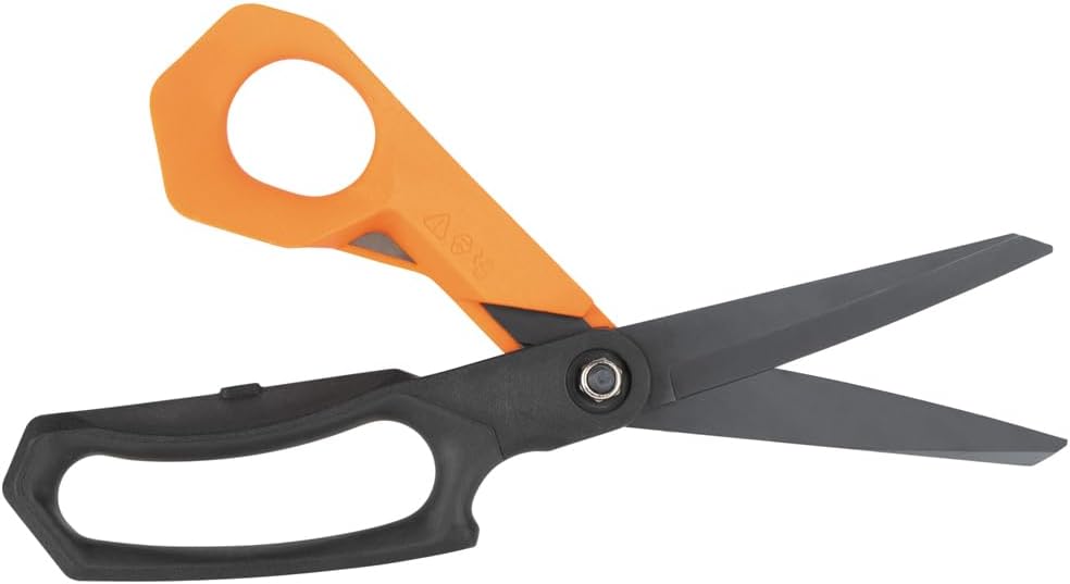 Klein Tools T2110 Titanium-Coated Professional Scissors, Stainless Steel Shears for Cutting Sheet Metal, Leather, and Heavy-Duty Materials, 10-Inch - Image 4