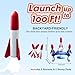 cxjoigxi Rocket Launcher for Kids, Rocketship Toys, 6 Foam Rockets and 2 Launch Pads, Soars Up to 100 Feet, Fun Outdoor Toy Outside Game, Birthday Gifts for Boys Girls Ages 3 4 5 6 7 8 9 10 Years Old