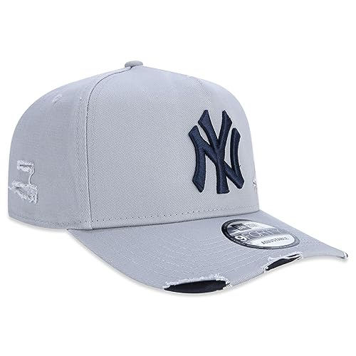 Bone New Era 9FORTY A-Frame MLB New York Yankees Destroyed